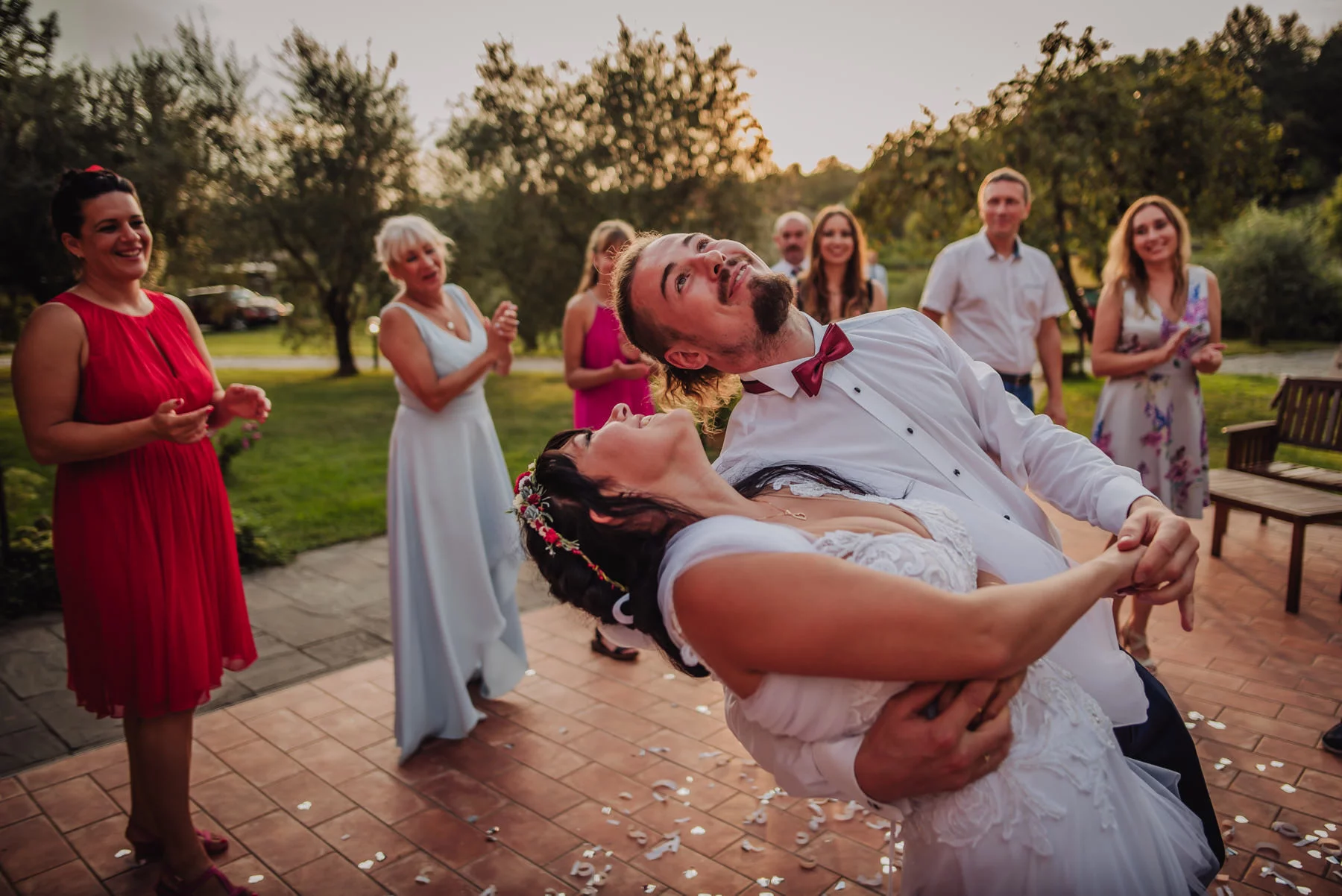 wedding dance on polish wedding in Italy